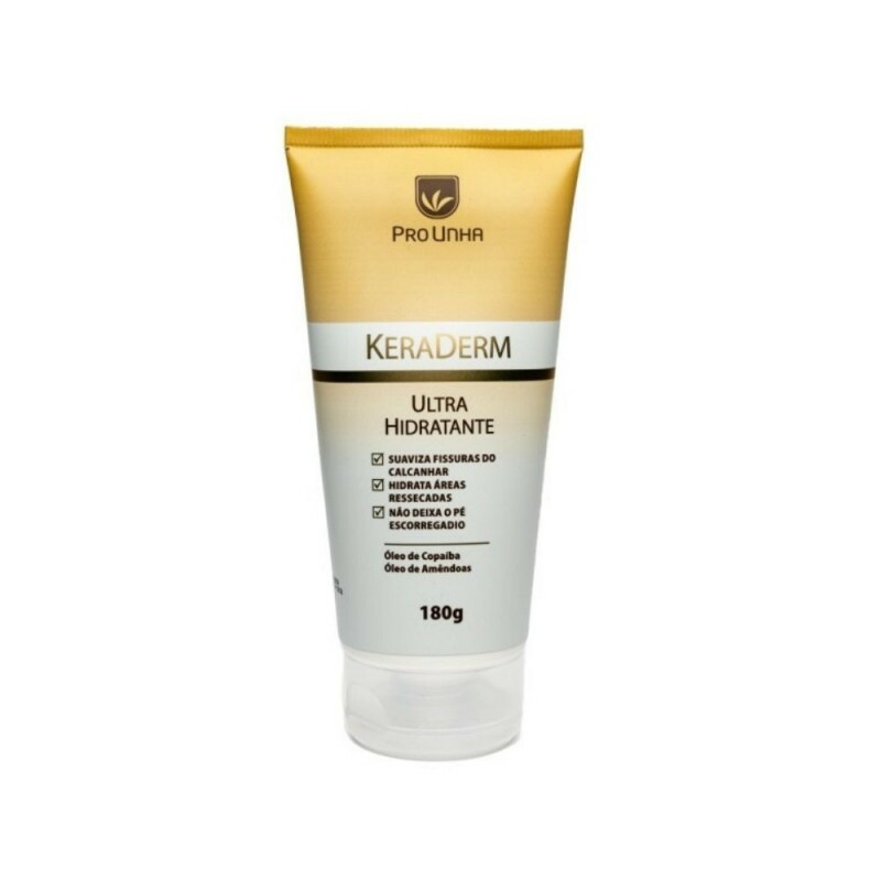 KeraDerm 180g Pro Unha - Creme Intensivo para Fissuras e Hidratação Profunda